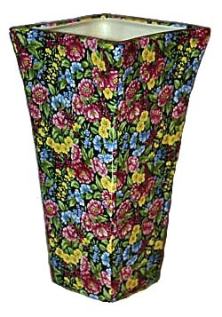 fake Shelley floral vase